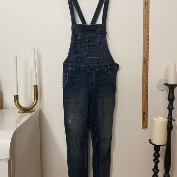 Free People Skinny Leg Overalls - Picture 3 of 4